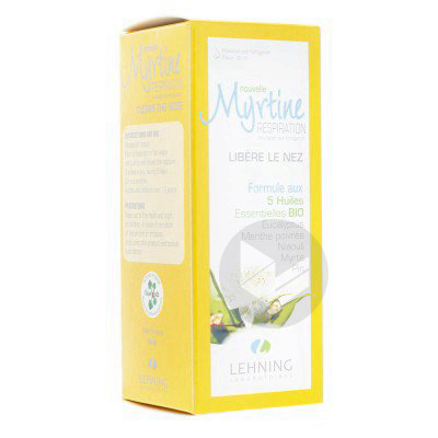 MYRTINE INHALANTE Sol d'inhalation 5 huiles essentielles bio Fl/100ml