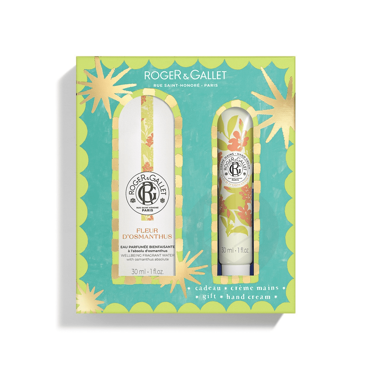 Coffret Noël Crème Mains + Eau parfumée 30 ml Fleur d'Osmanthus