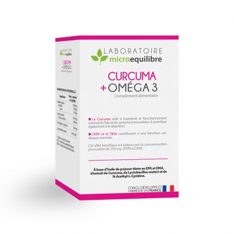 Curcuma+Omega 3 90 gélules