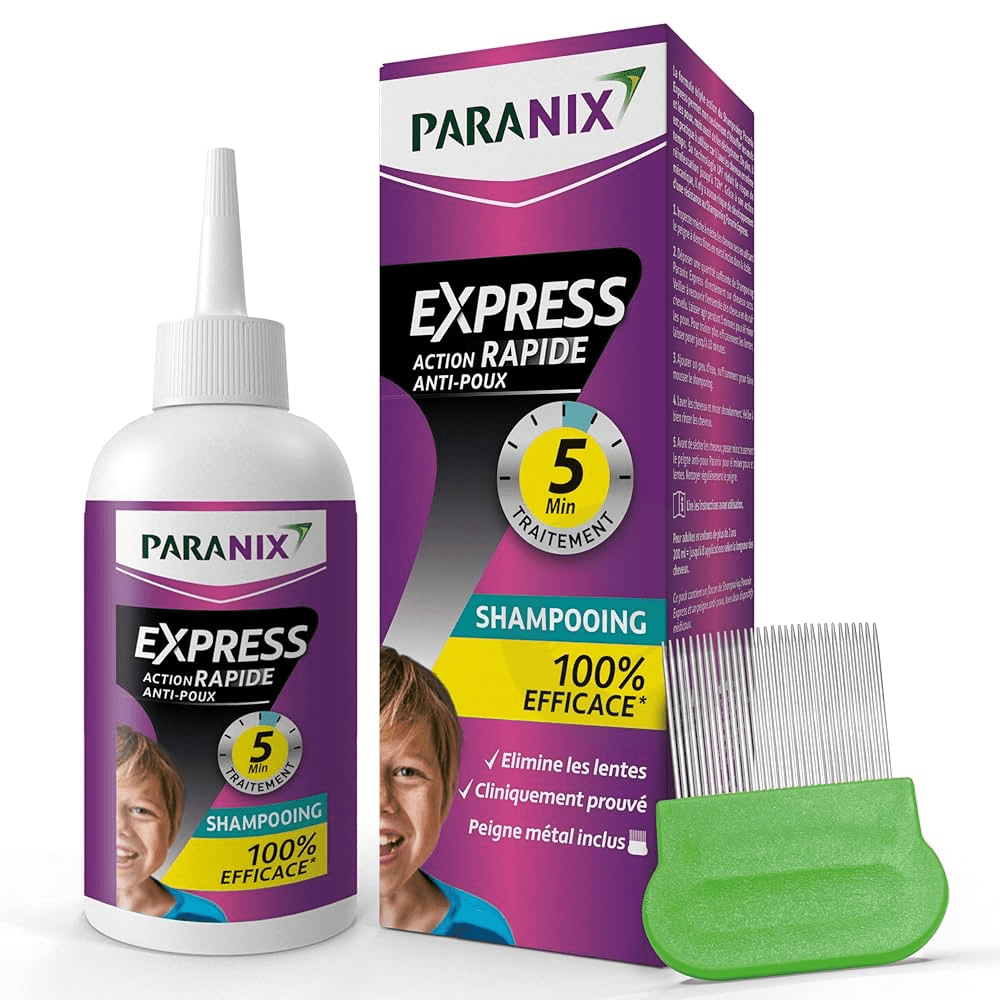 Shampooing Express 5 min anti‑poux 300ml + peigne