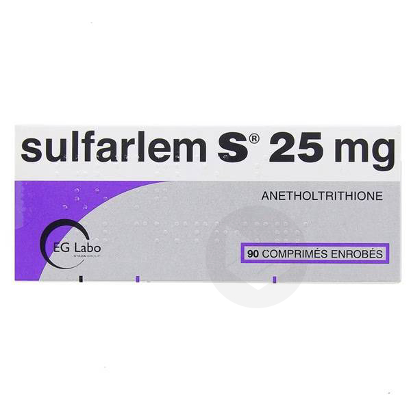 SULFARLEM S 25 mg, 90 comprimés enrobés