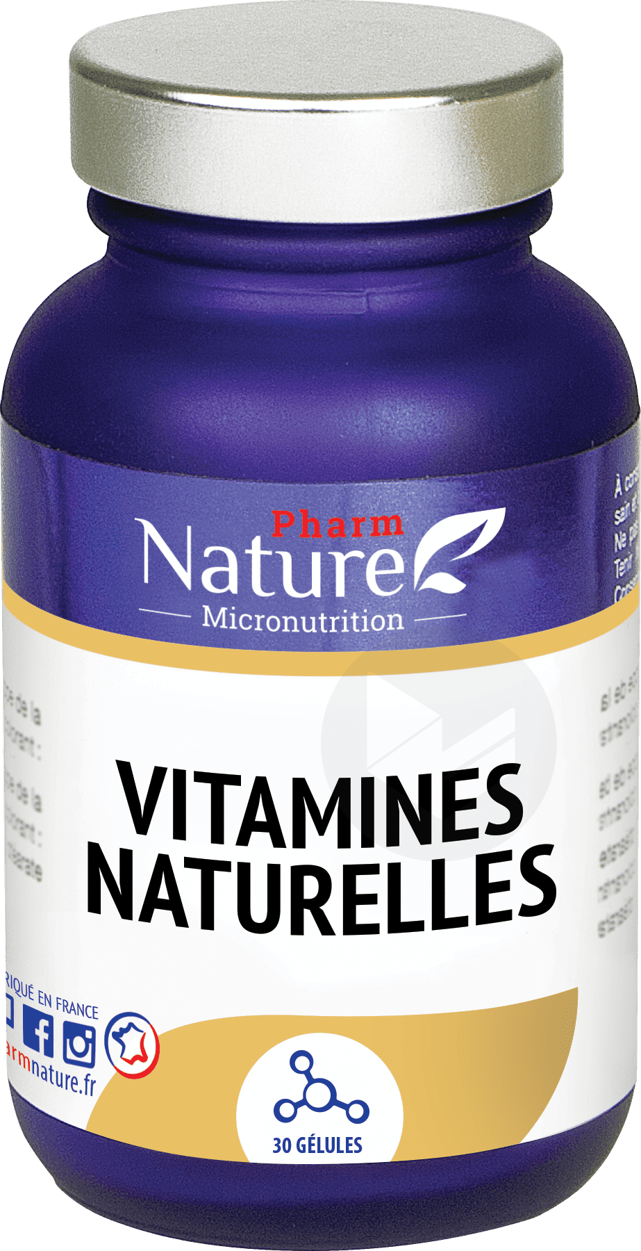 Vitamines naturelles 30 gélules