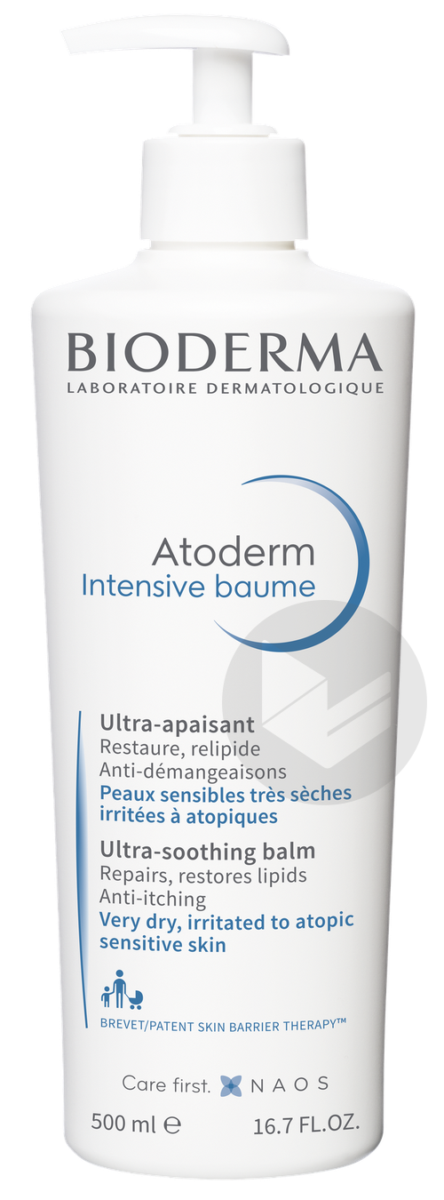 Atoderm intensive baume 500ml, le soin ultra apaisant des peaux sensibles Bioderma