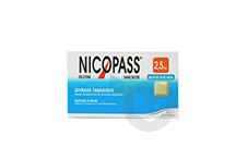 NICOPASS 2,5 mg Pastille menthe fraîcheur sans sucre (Plaquette de 12)