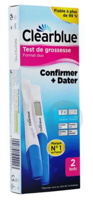 CLEARBLUE Test de grossesse DUO Confirmer + Dater