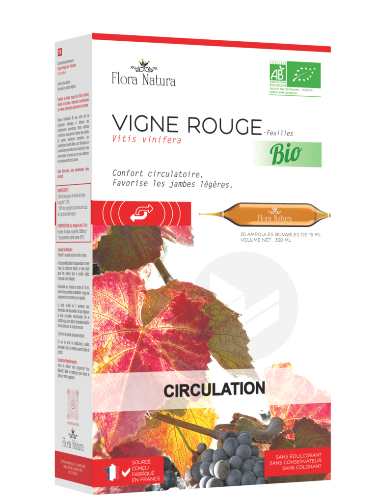 Vigne Rouge Bio 20 ampoules