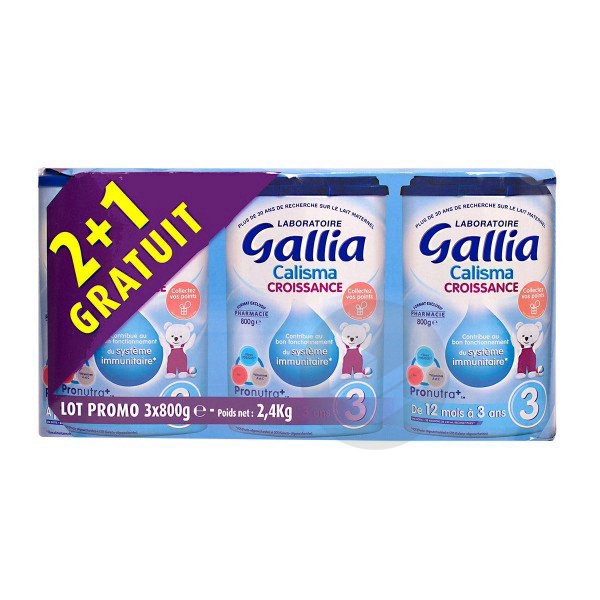 GALLIA CALISMA CROISSANCE 3 PRONUTRA+ 3X800G