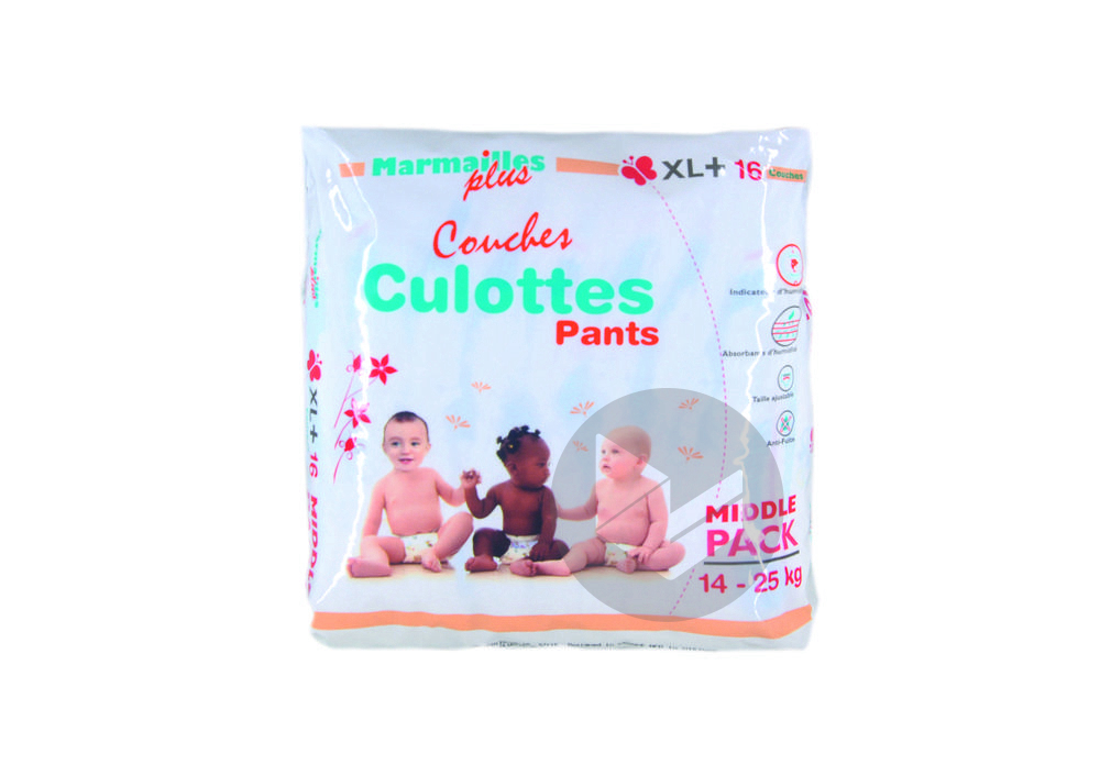 Couches-culottes PANTS MARMAILLES 14/25KG Sachet de 16