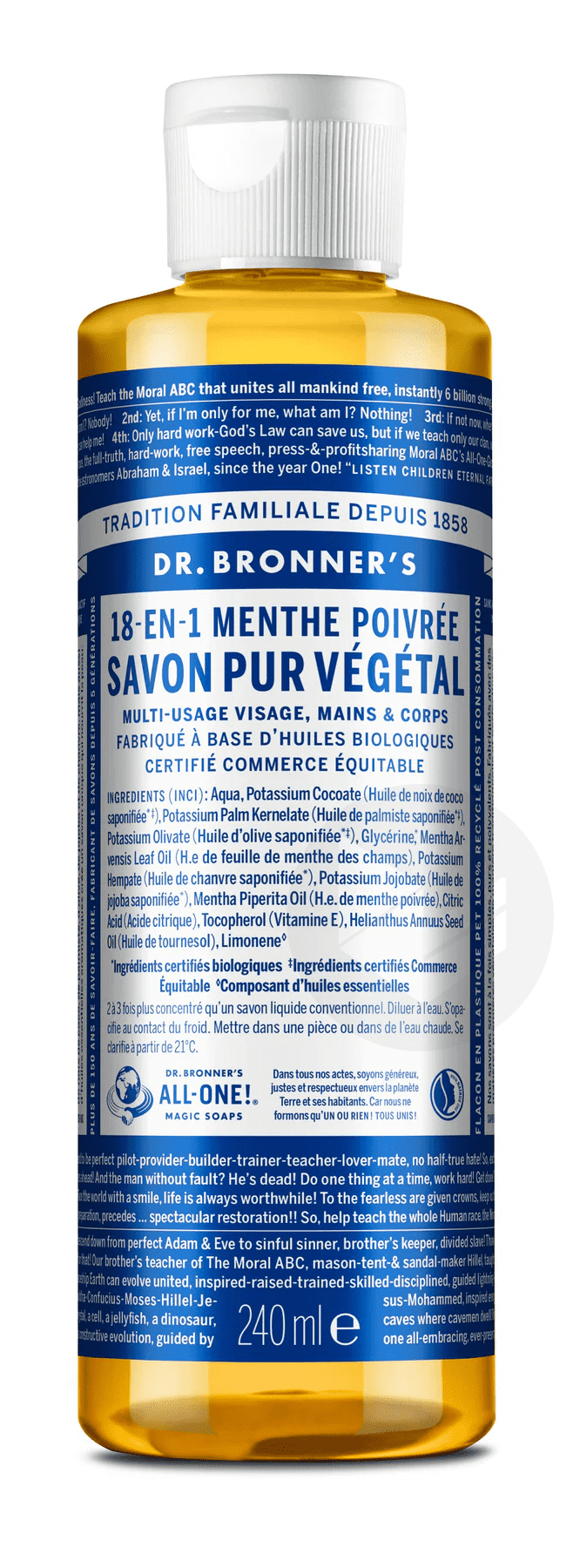 Savon liquide Menthe poivrée 240ml