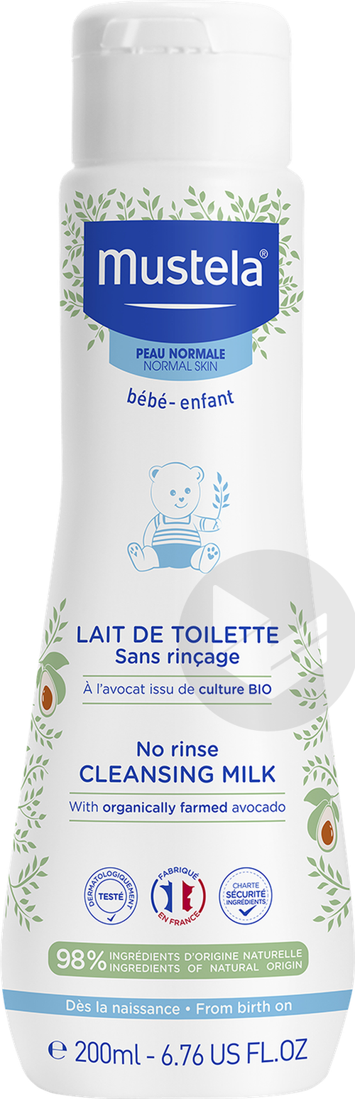 Lait de toilette sans rinçage