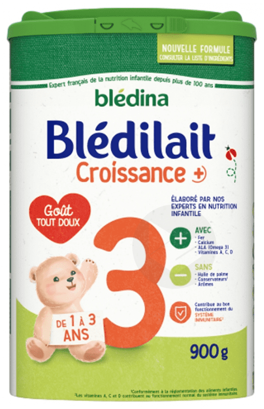 Blédilait Croissance+ 3 de 1 à 3 Ans 900g