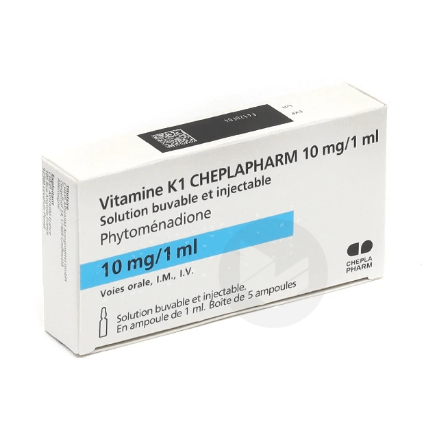 Vitamine K1 Adulte Cheplapharm 10 mg/1 ml ampoules