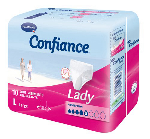 CONFIANCE LADY Slip absorption 5 Gouttes T3 Sach/10
