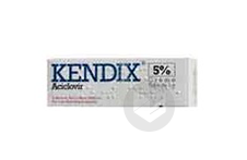 KENDIX 5 % Crème herpès labial (Tube de 2g)
