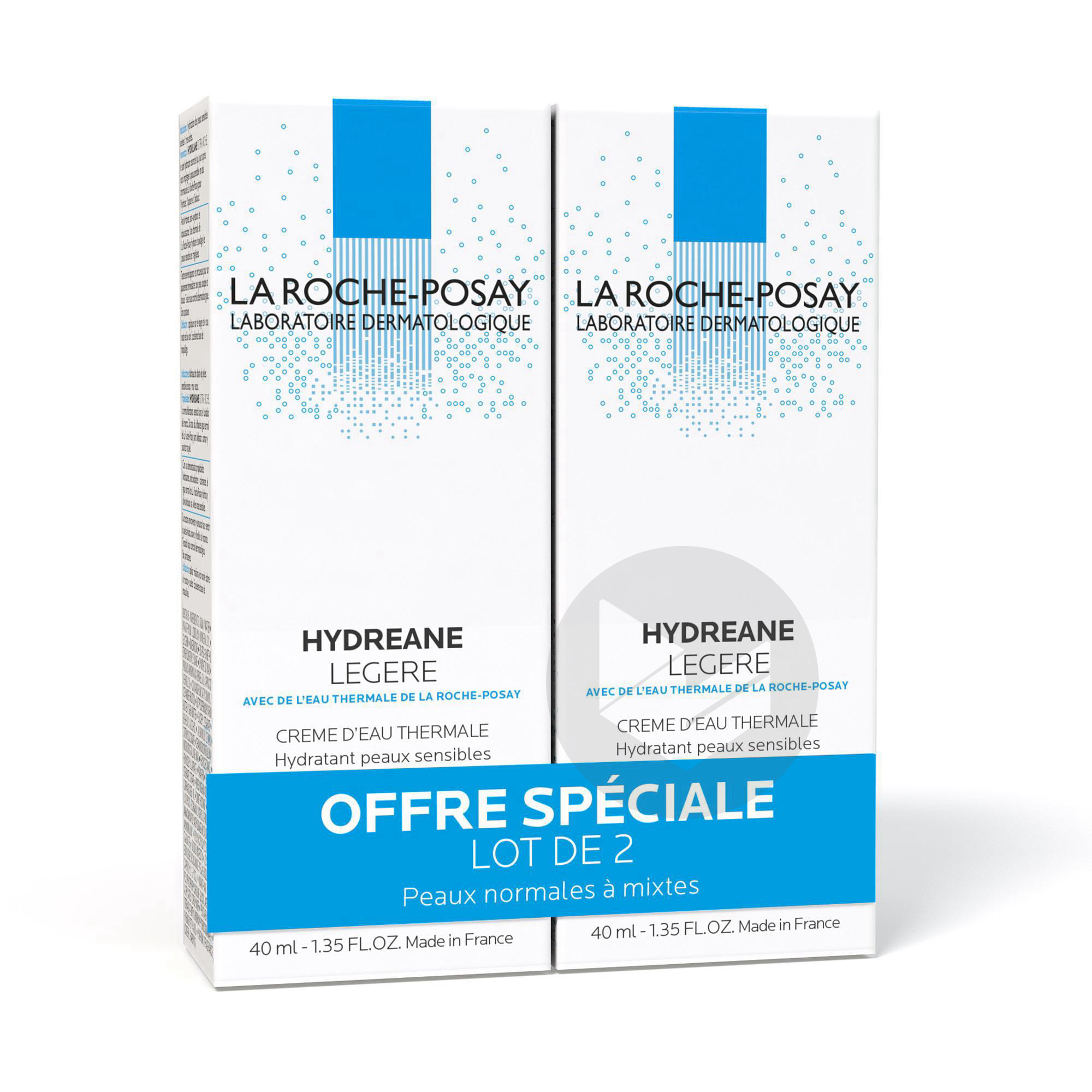 LOT*2 Hydreane Crème Légère d'Eau Thermale hydratante 40ml