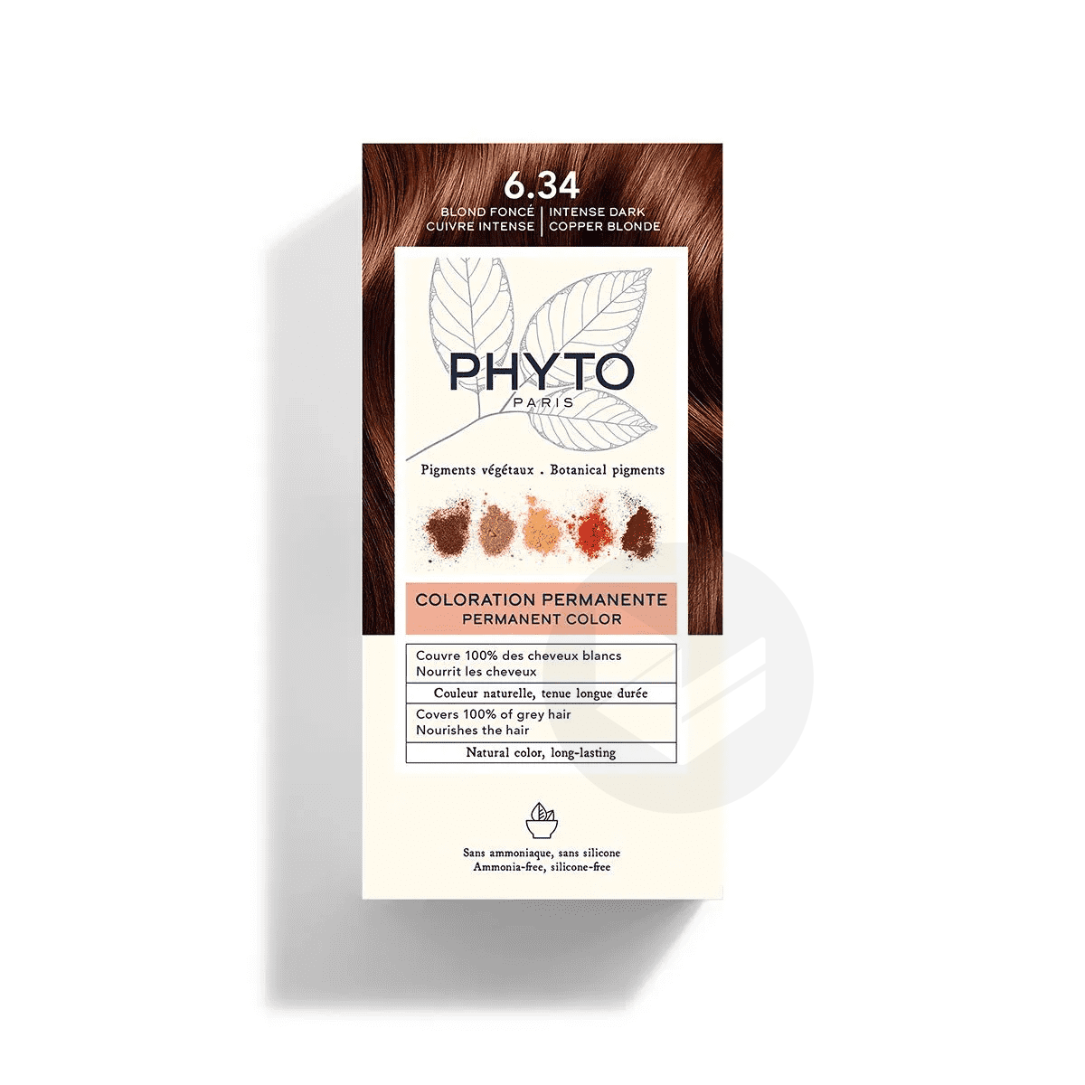 COLORATION PHYTO 6.34 Blond Foncé Cuivré