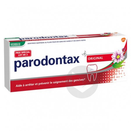 Parodontax dentifrice gencives sensibles 2x75 ml