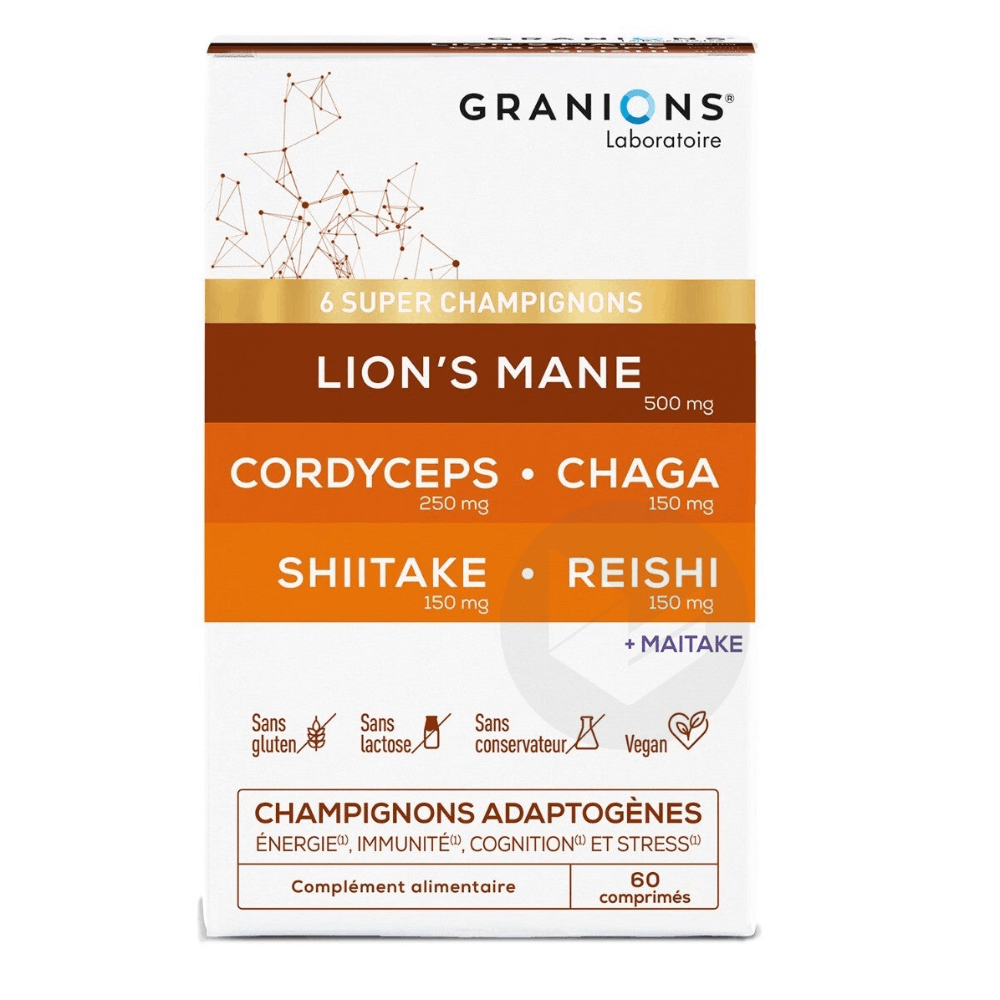 Complexe Super Champignons 60 comprimés