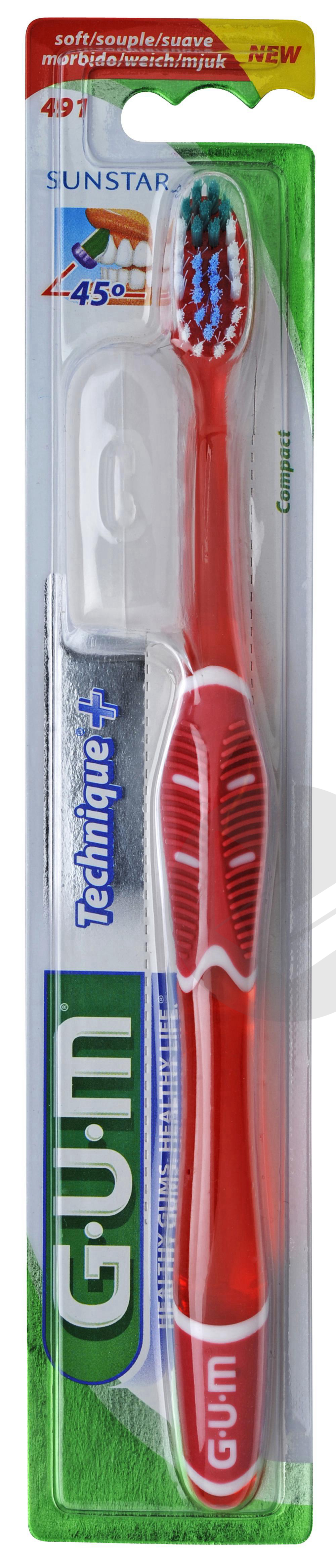 Brosse à dents Technique+ Souple Compacte