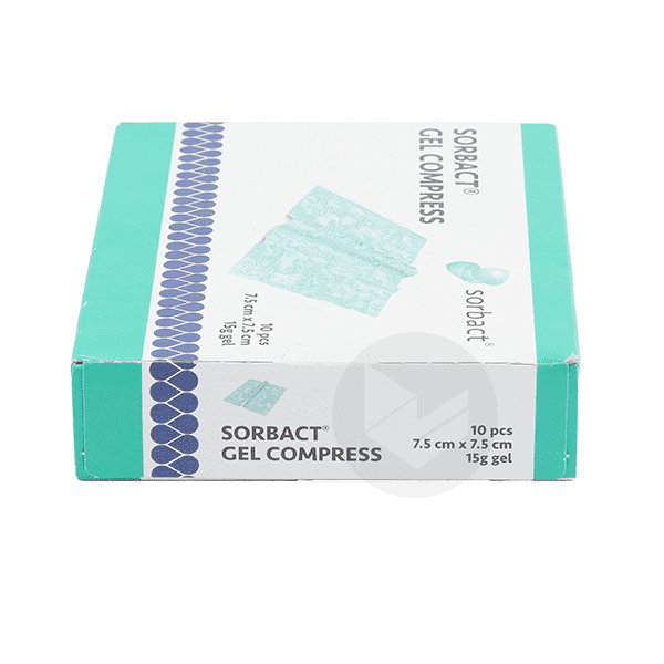 Sorbact Gel compresse 7,5x7,5CM x10