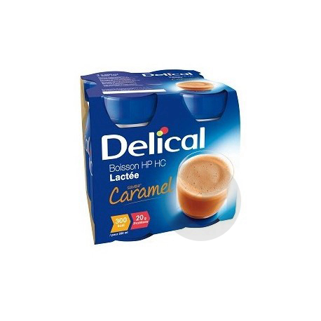 DELICAL BOISSON HP HC LACTEE Nutriment caramel 4x200ml