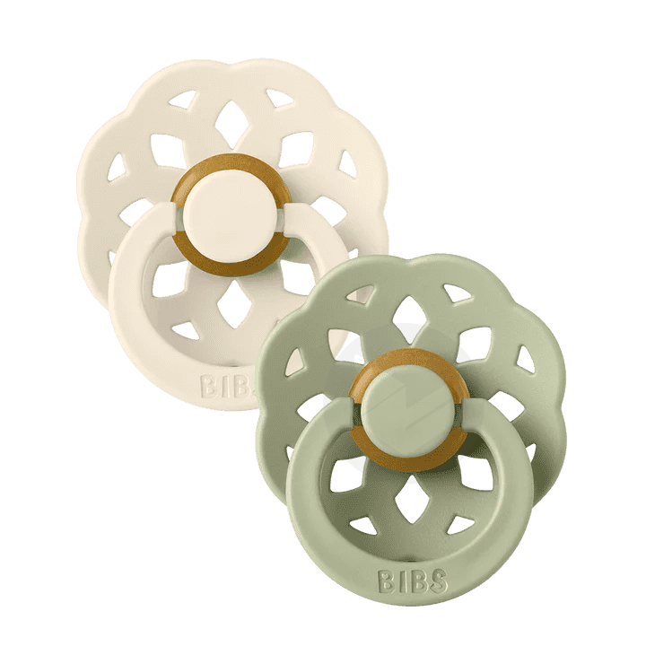Sucette Taille 1 Ivory/Sage x2