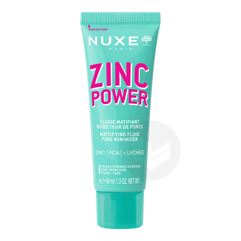 ZINC POWER Fluide Matifiant Réducteur De Pores 40ml