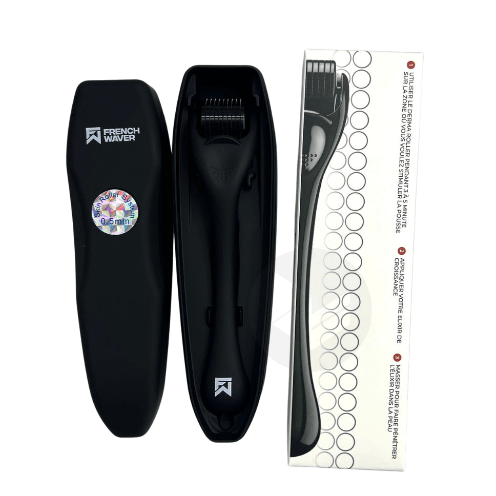 Derma Roller Stimulateur de Pousse de Barbe et Réducteur de Perte de Cheveux