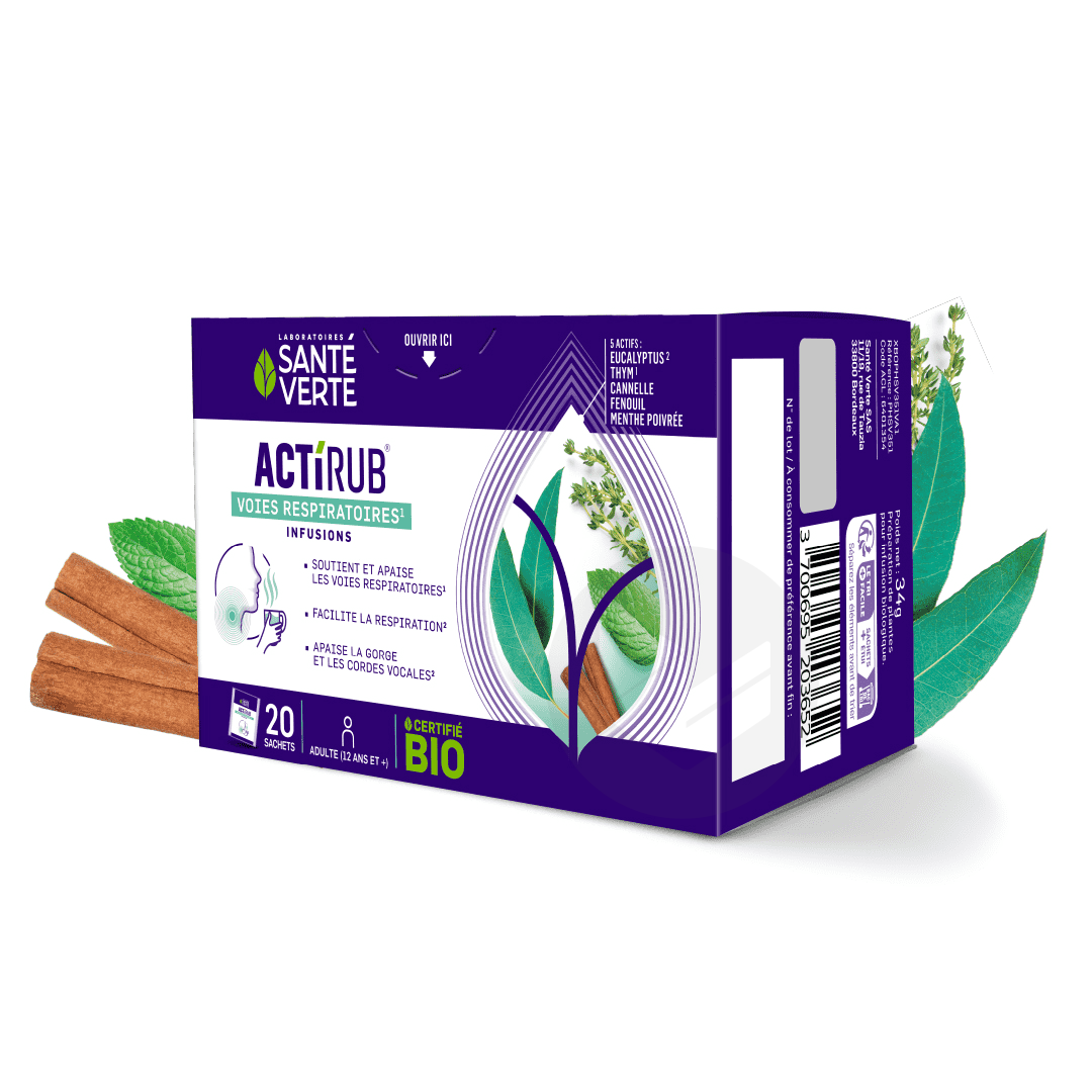 ACTIRUB® Infusion Voies Respiratoires Bio 20 sachets