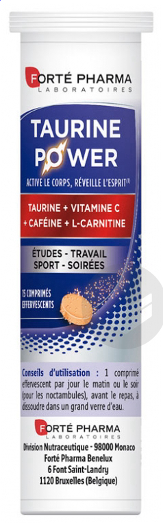 Energie Taurine Power - 15 comprimés