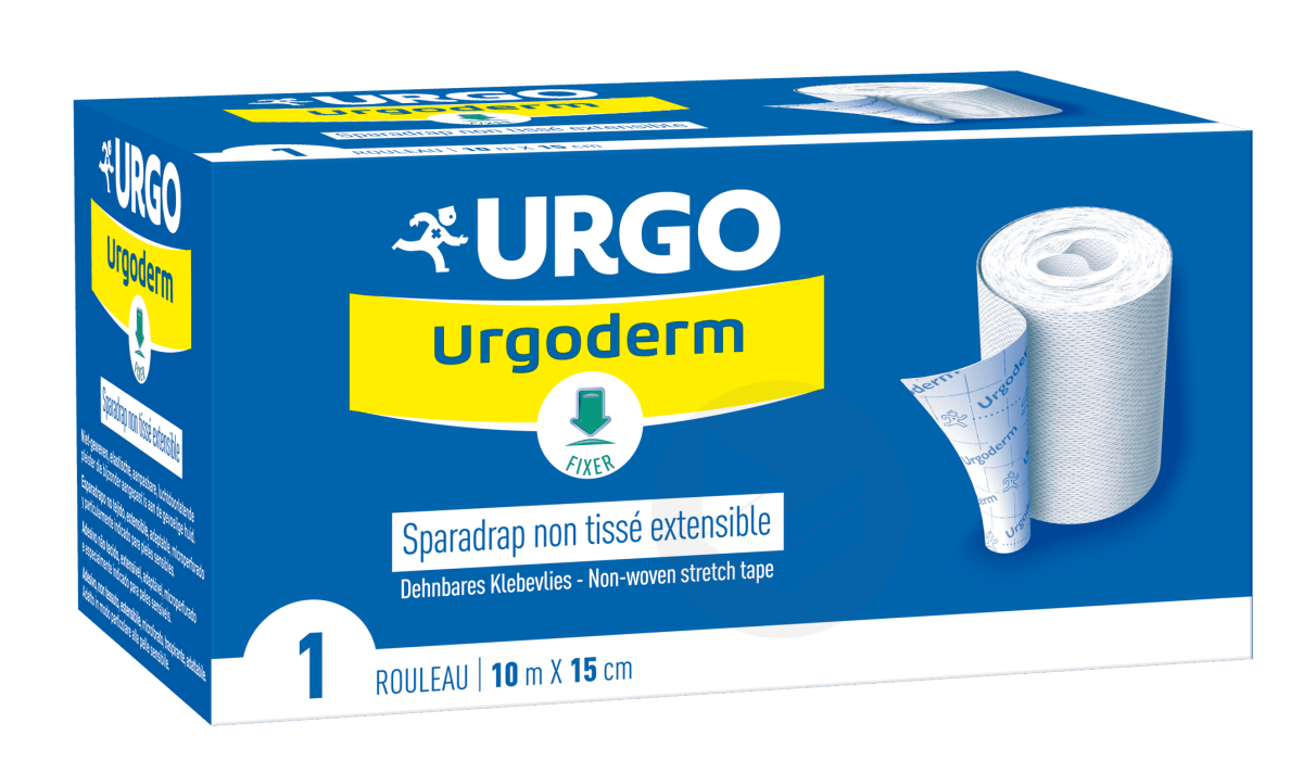 Urgoderm Sparadrap non tissé extensible 10m x 15cm
