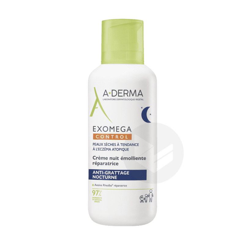 EXOMEGA Crème nuit émolliente réparatrice 200ml