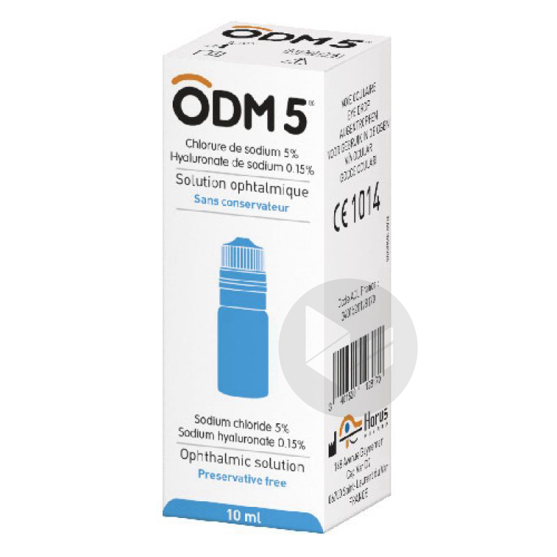 ODM 5 S ophtalm oedèmes cornéens Fl/10ml