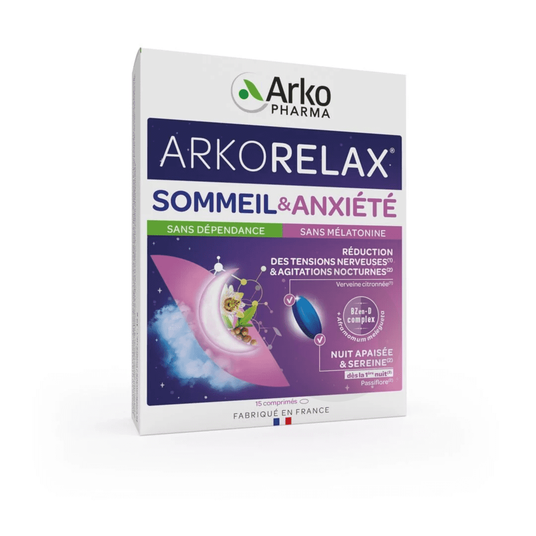 Arkorelax Sommeil & Anxiété 15 comprimés