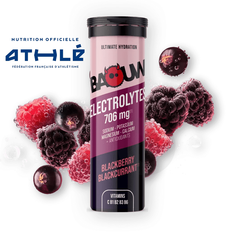 Pastilles Électrolytes Mûre Cassis x10