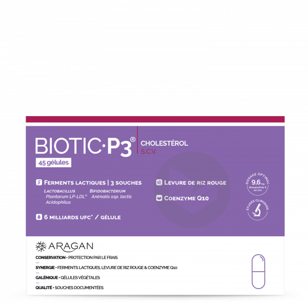 Biotic P3 cholesterol 45 gélules