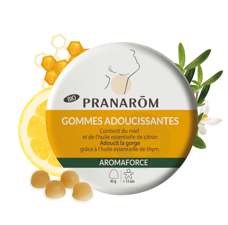 Gommes adoucissantes Miel/Citron Bio 45g