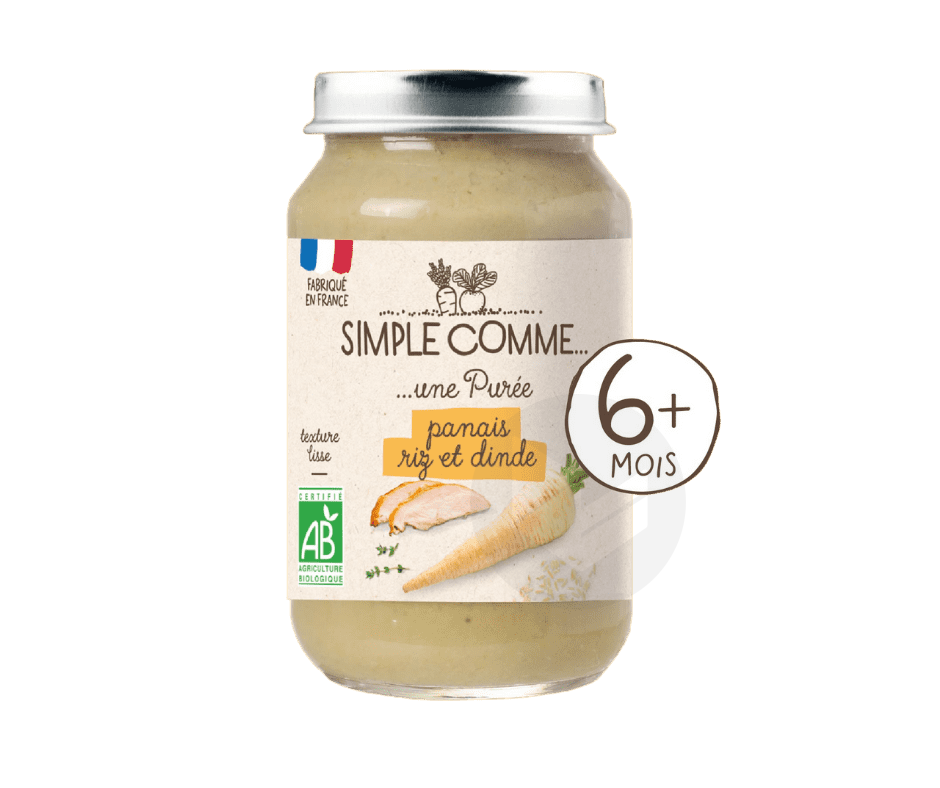 Panais, Riz et Dinde 200g