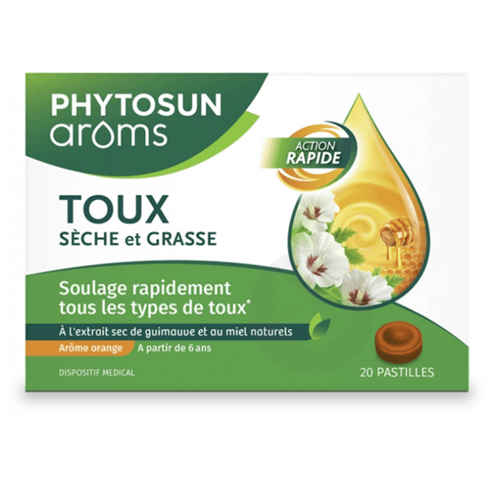 Pastilles toux sèche et grasse 20 pastilles