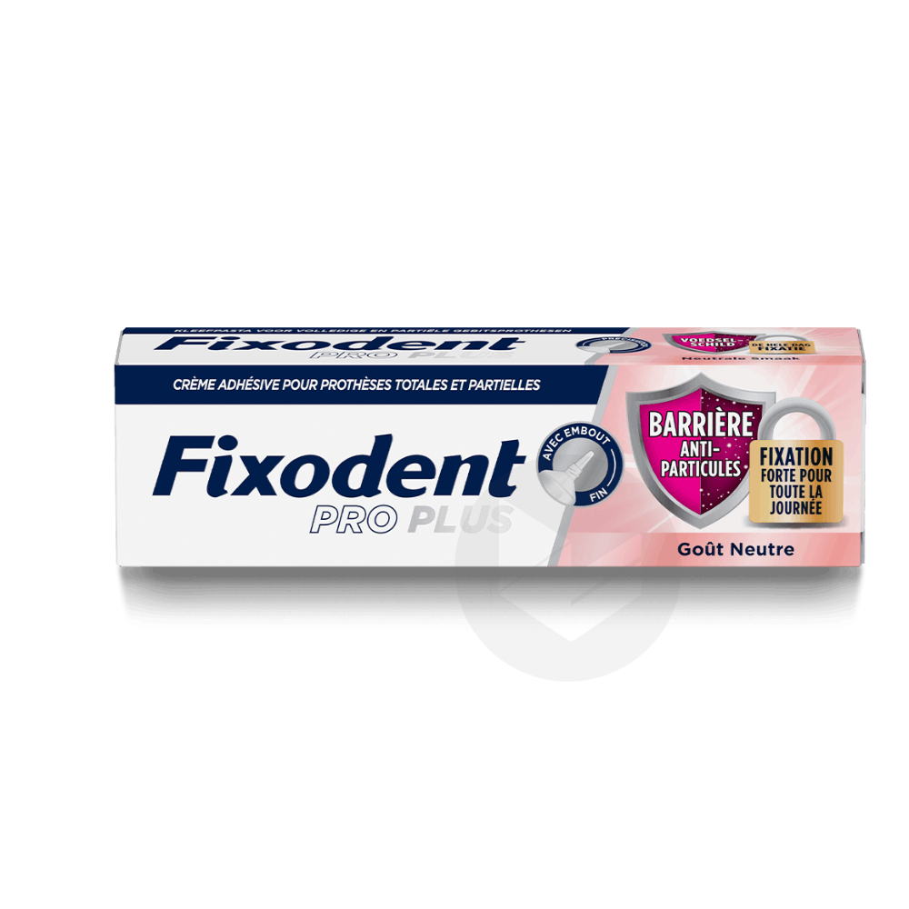 Fixodent Pro Plus Barrière Anti-Particules Gôut Neutre 40g