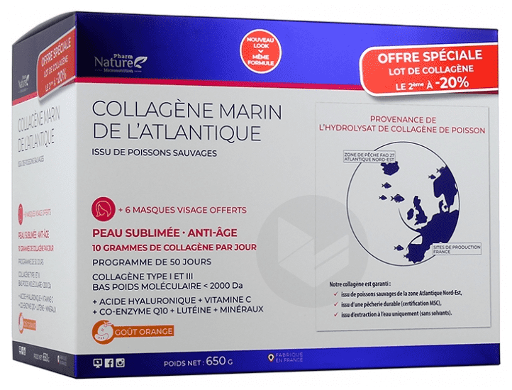Collagène Marin de L'Atlantique Peau Sublimée Anti-Âge 2x325g