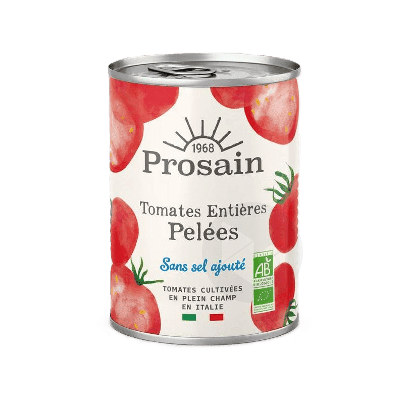 Tomates pelées entières bio 400g
