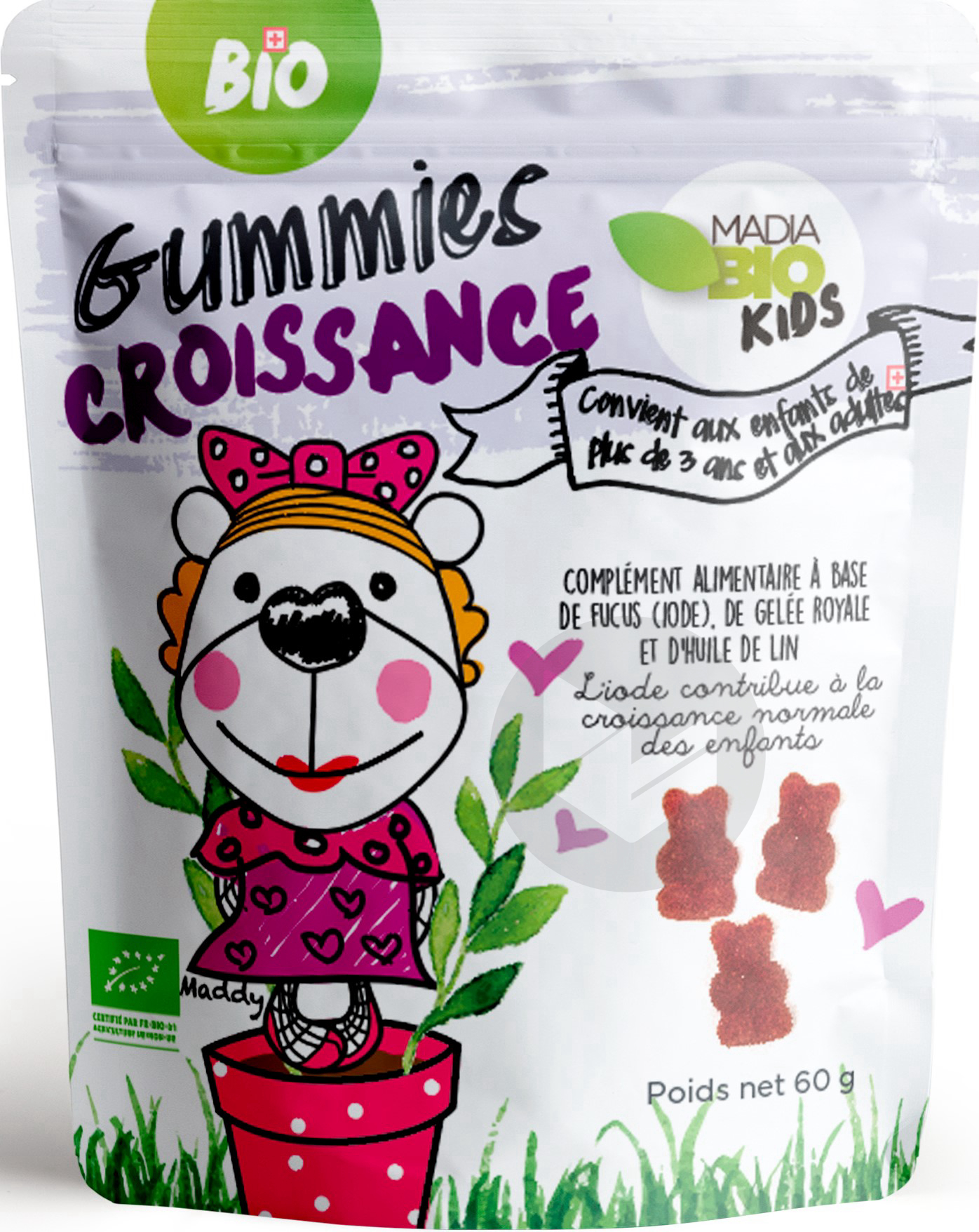 MADIA BIO Gummies Croissance