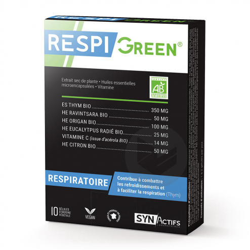 SYNACTIFS Respigreen 10 gélules