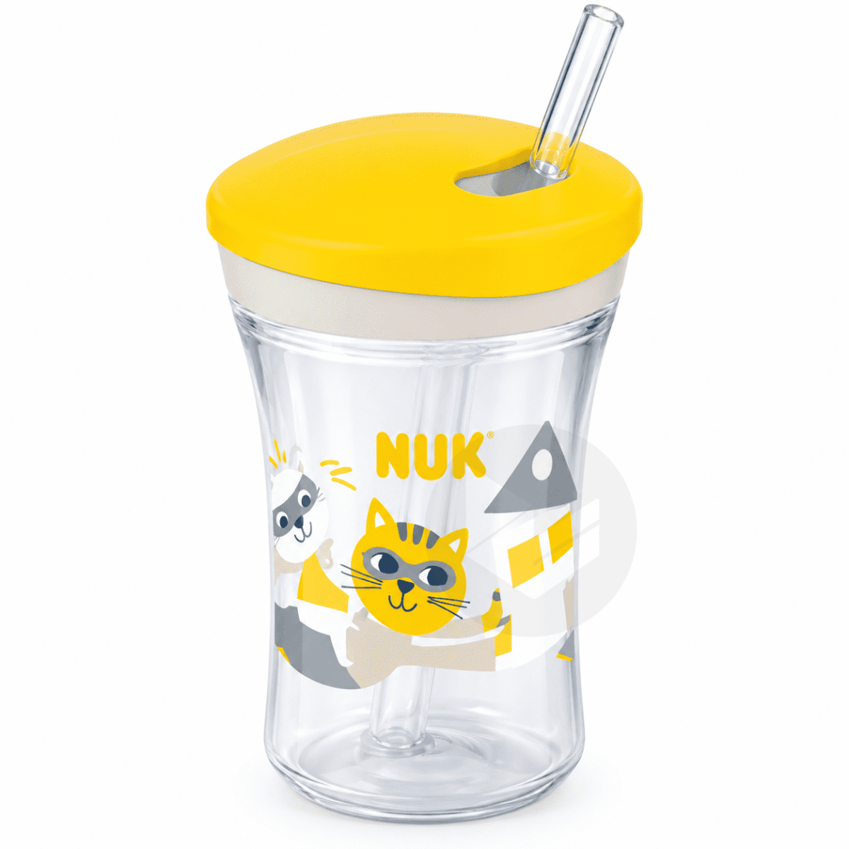 Evolution Action Cup Tasse avec paille jaune 230ml