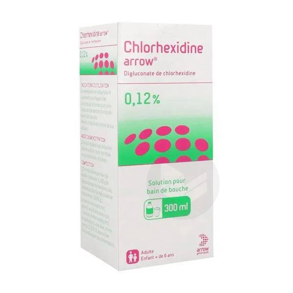 CHLORHEXIDINE ARROW 0,12 % bain de bouche, 300 ml