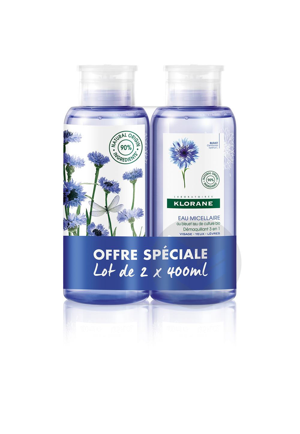 Duo Eau micellaire au Bleuet issu de culture biologique