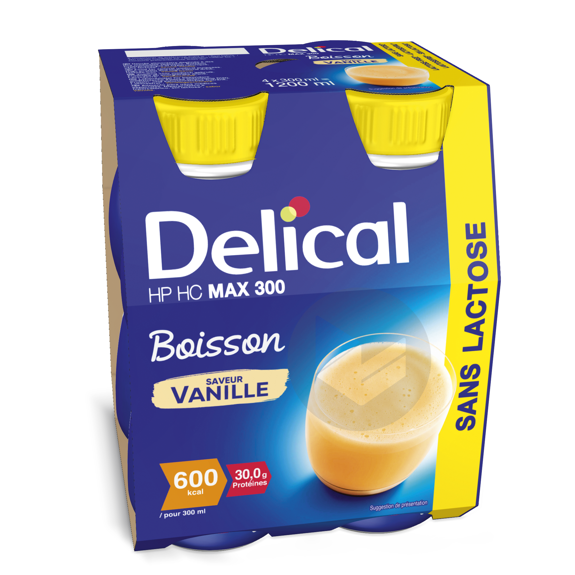 DELICAL Boisson sans lactose HP HC MAX.300 Vanille