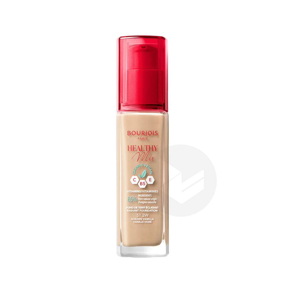 Fond De Teint Healthy Mix Clean 51,2w Vanille Doré 30ml