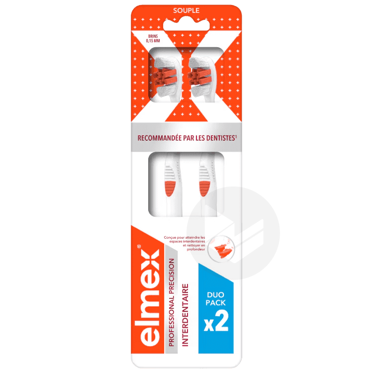 Brosse à dents Professional Precision Interdentaire x2